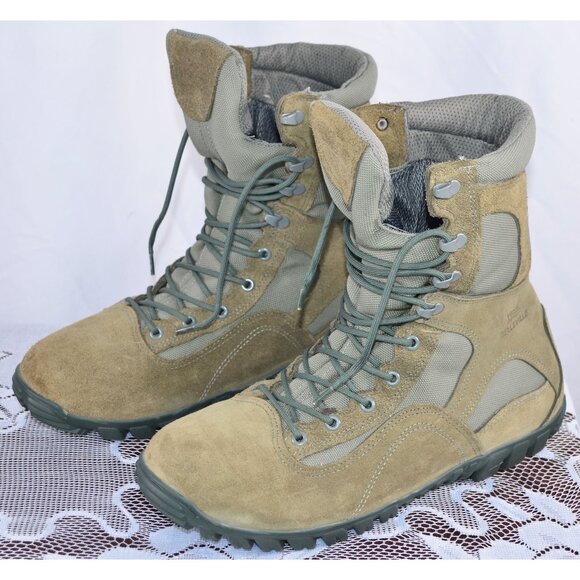 Belleville Airman Flight Certified Gore-Tex Lace Up Vibram Boots Green 12.5  R - Picture 2 of 10